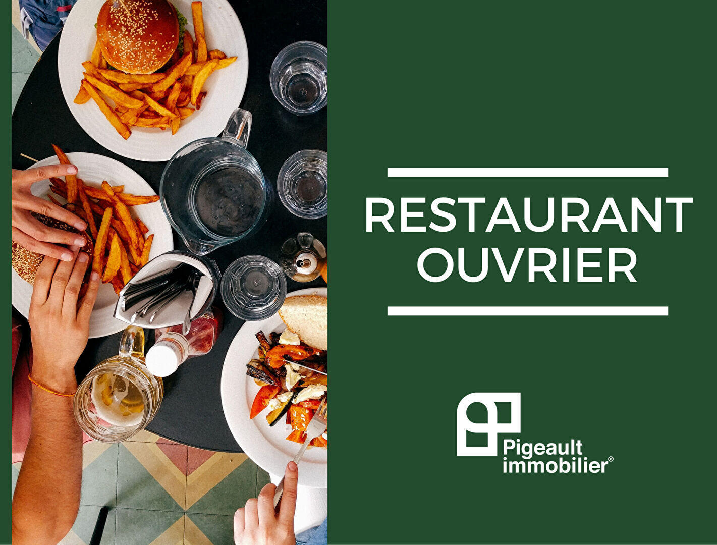 Vente restaurant ouvrier terrasse région Rennes