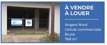 À vendre local commercial 768 m² Angers Nord