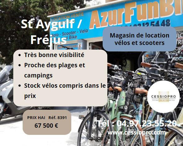 Vend FDC location vélos et scooters à Saint-Aygulf