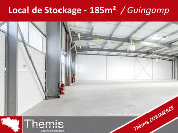Entrepôt à louer de 185m² proche RN12 sur Guingamp