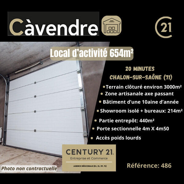 Vente local d'activité de 654m² à Chalon Sur Saône