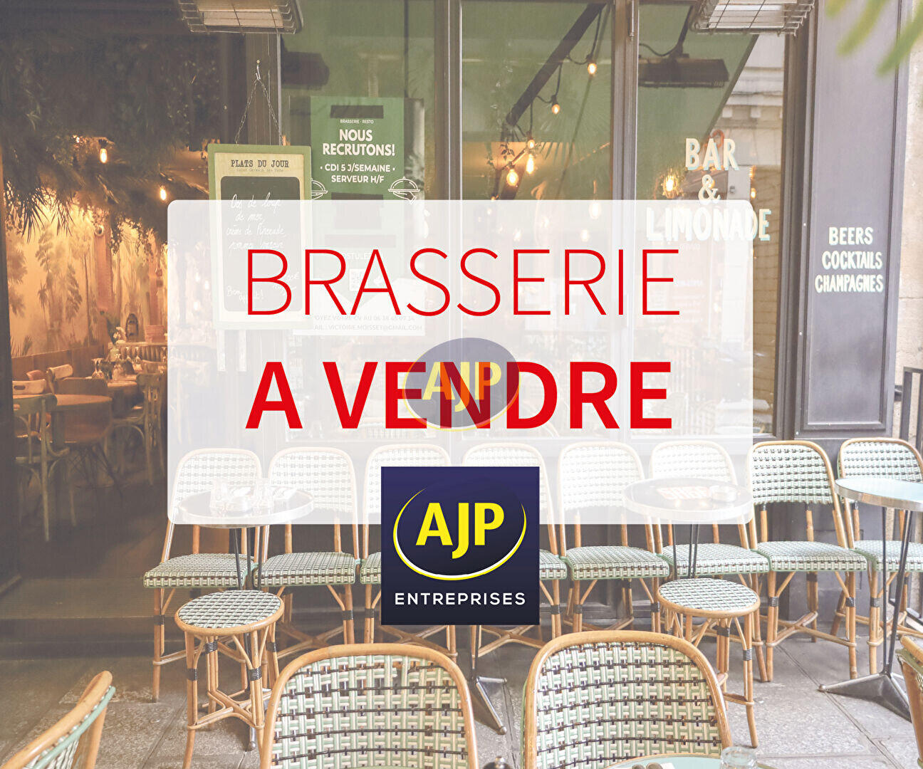 A vendre FDC bar brasserie Côte Atlantique 44