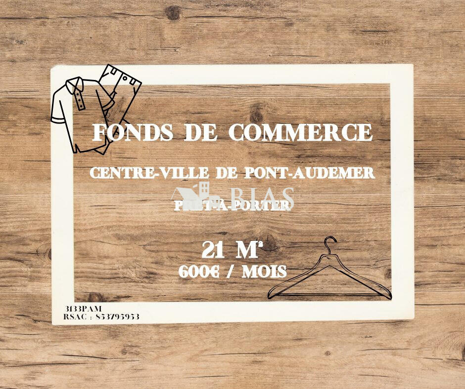 Vente boutique de prêt-à-porter à Pont-Audemer