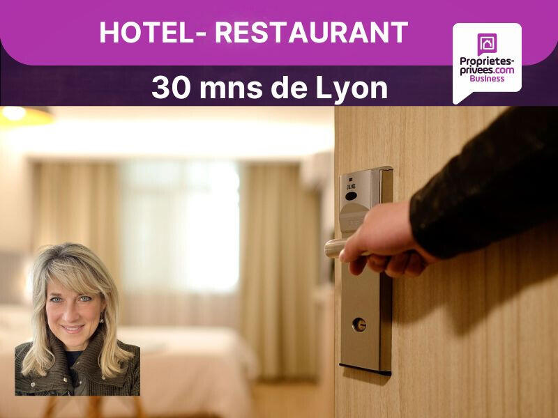 Vente hôtel-restaurant 35 chambres à 30 min Lyon