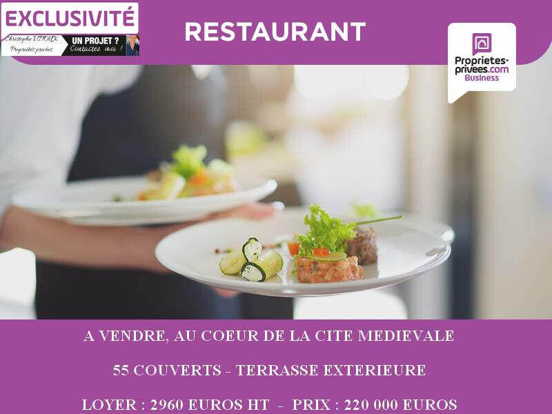 Vend bar restaurant de 55 couverts à Carcassonne