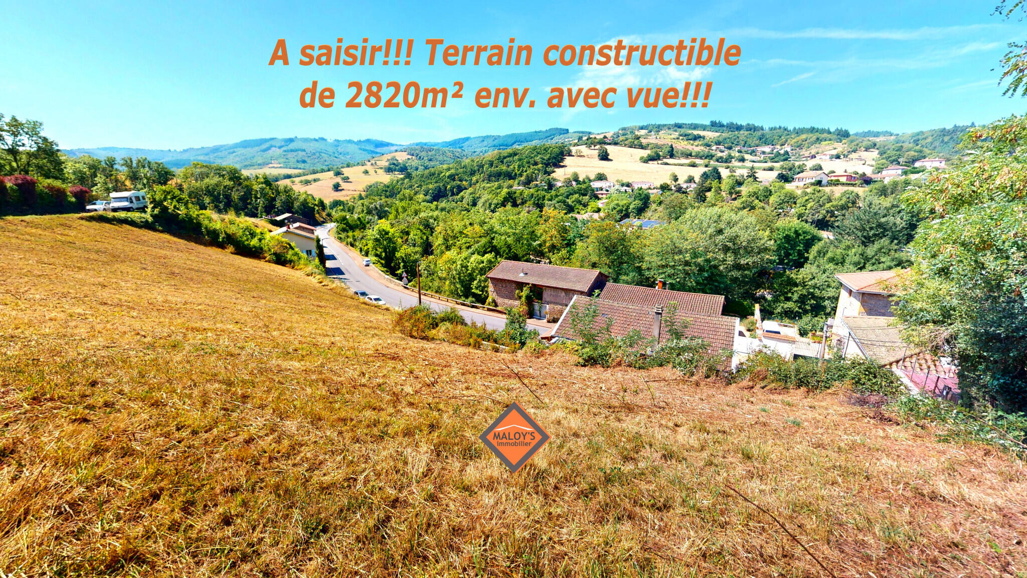 Vente terrain constructible 2820m² le Bois d'Oingt