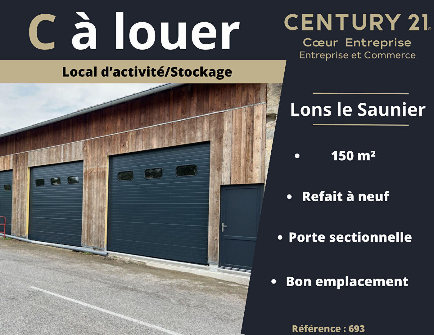 A louer local d'activité/Stockage Lons le Saunier