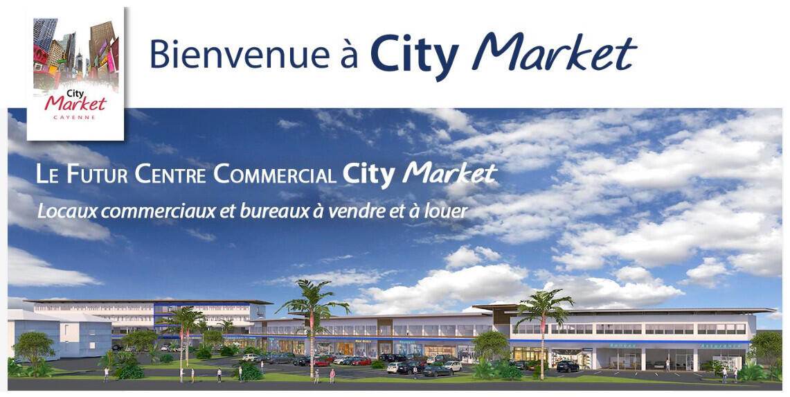 Loue local commercial 48m² centre cial de Guyane