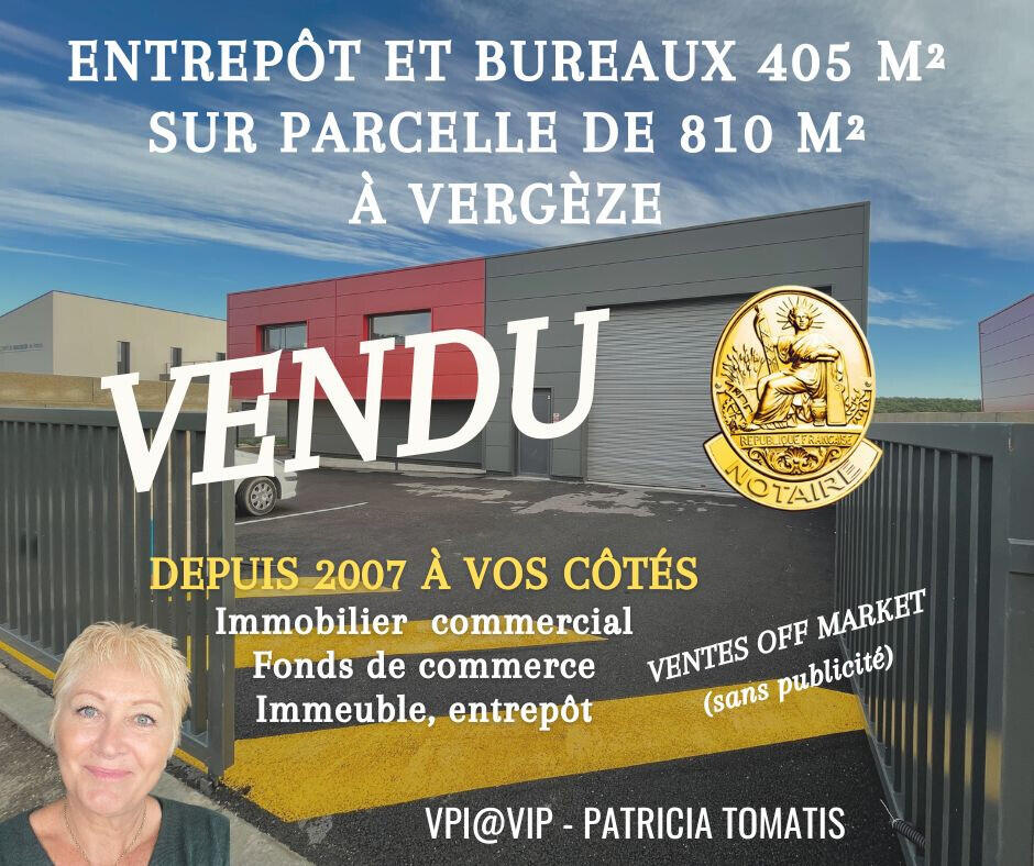 VENDU entrepôt de 405 m² à Vergèze