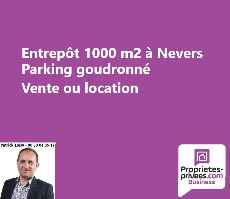 A louer entrepôt 1000 m² avec quais à Nevers