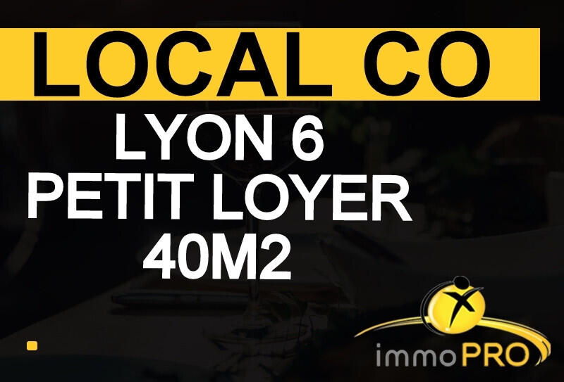 Vend local commercial 40m² au coeur de Lyon 69006