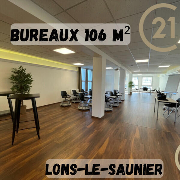 A louer bureaux de 106m² à Lons Le Saunier centre