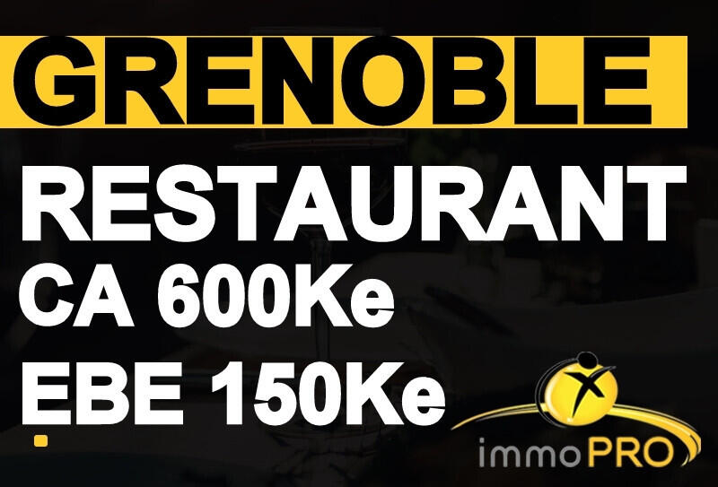 Vend restaurant murs 200m² et fonds vers Grenoble