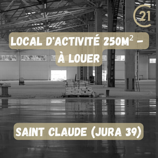 A louer local d'activité de 250m² à Saint Claude 