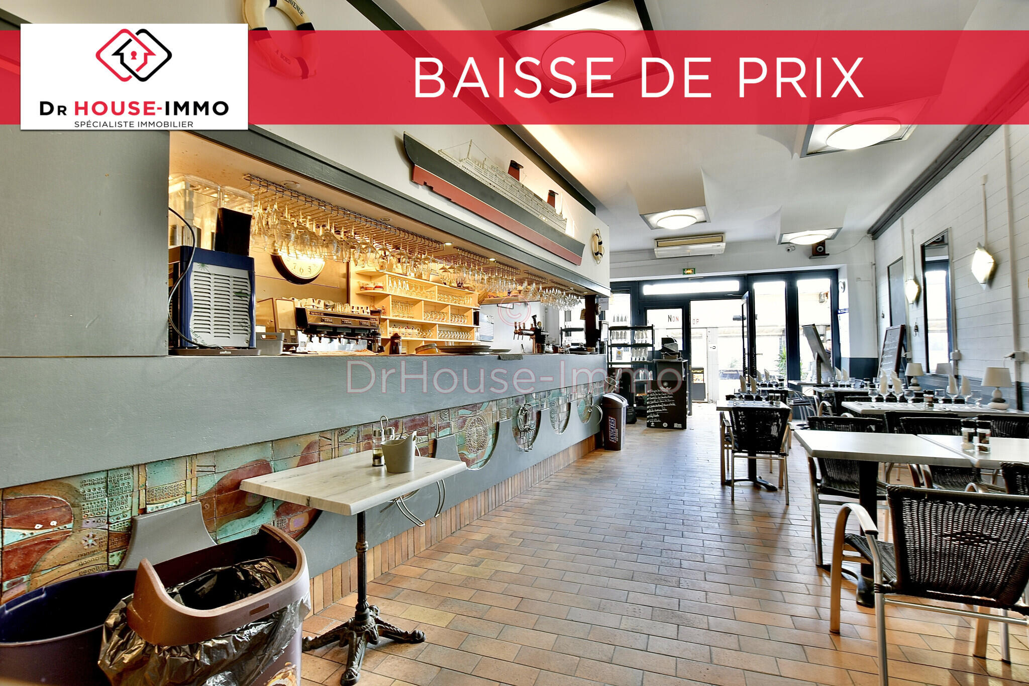 Vend restaurant bar brasserie 240m² à Port Vendres