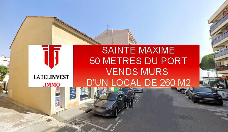 A vendre local 260m² 50m du port Sainte Maxime