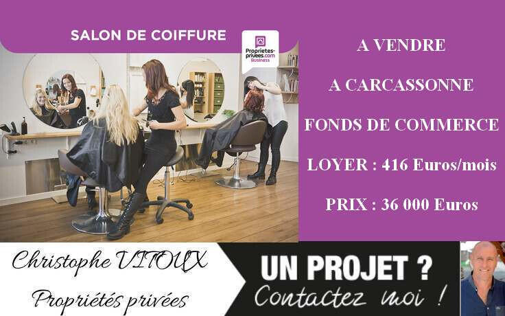 Vente salon de coiffure à Carcassonne