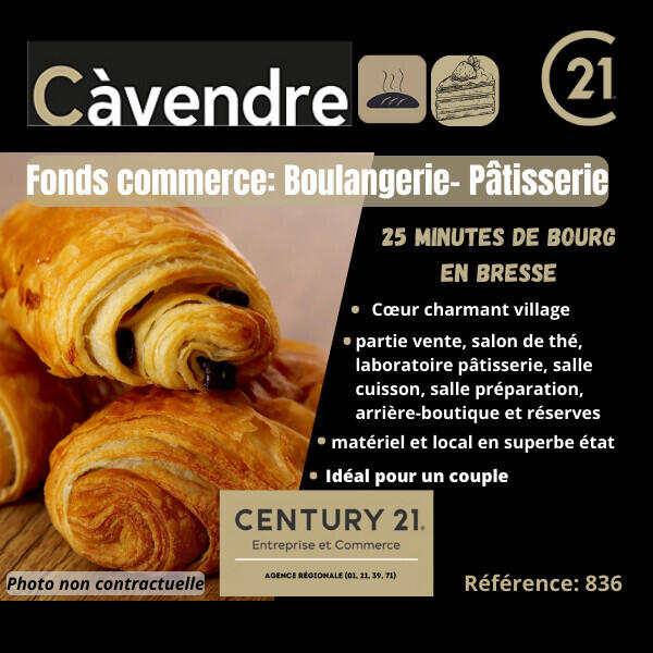 Vend fonds de commerce boulangerie Bourg en Bresse