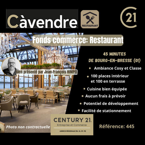 AV restaurant cosy Bourg en Bresse emplacement N°1