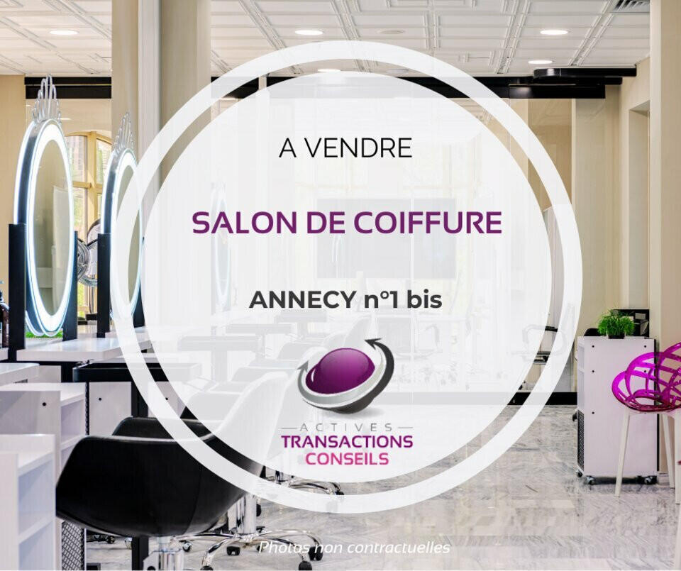 Vente salon de coiffure à Annecy axe passant
