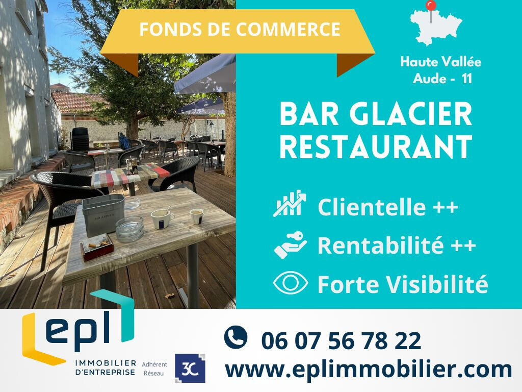 Vente bar glacier restaurant lic IV à Carcassonne