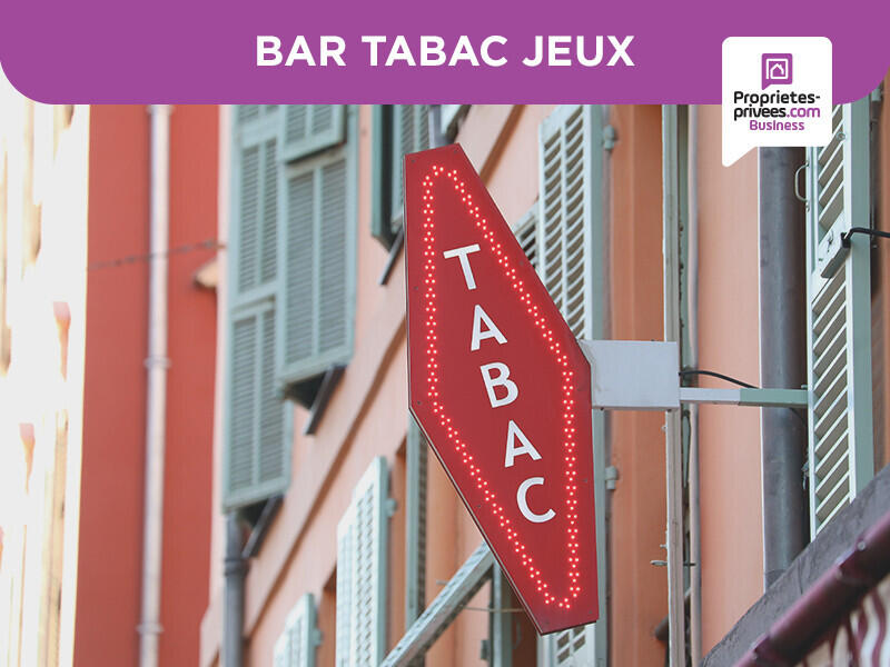 Vente bar tabac jeux avec terrasse à Nice