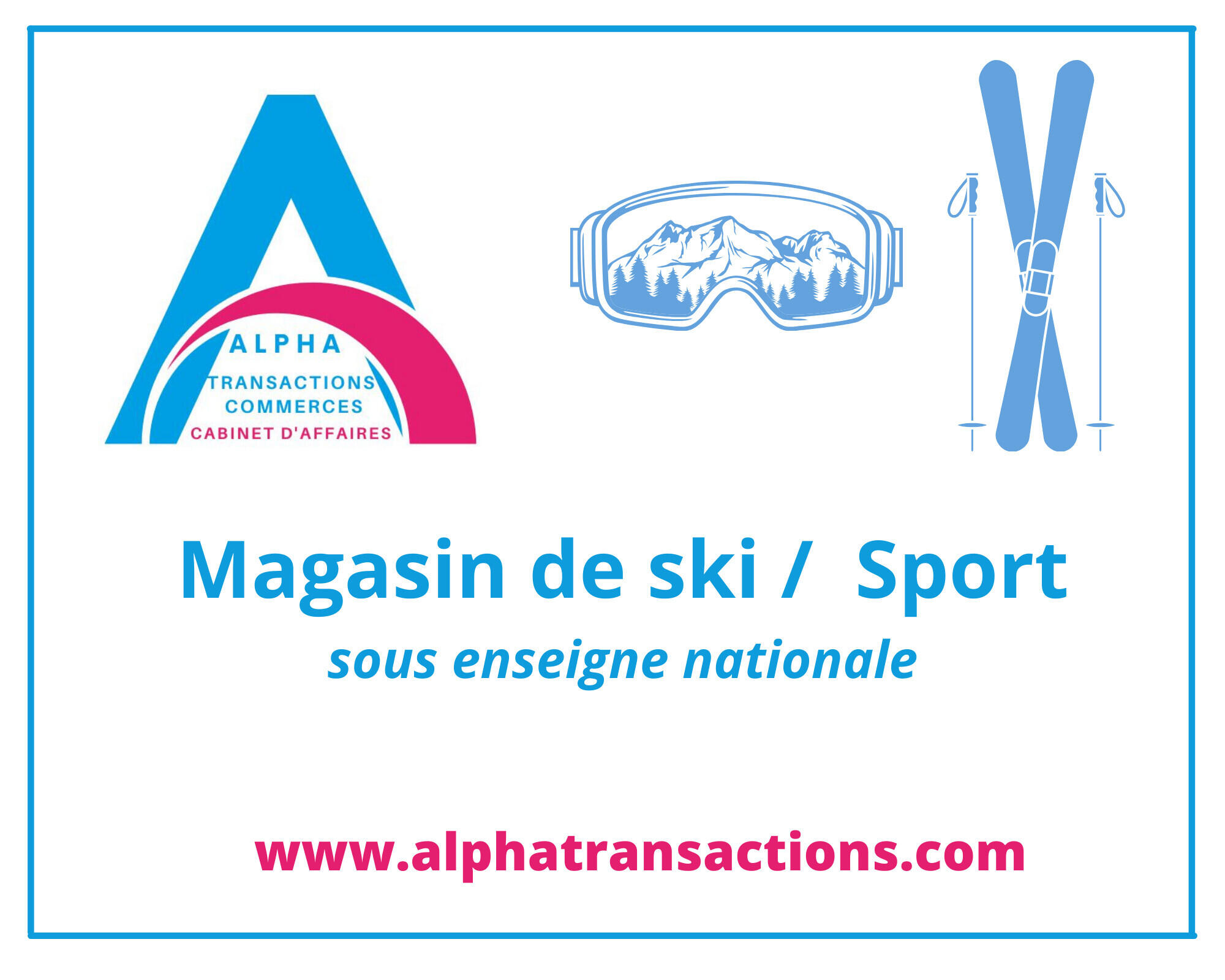 AV magasin de sport ski sous enseigne nationale 73