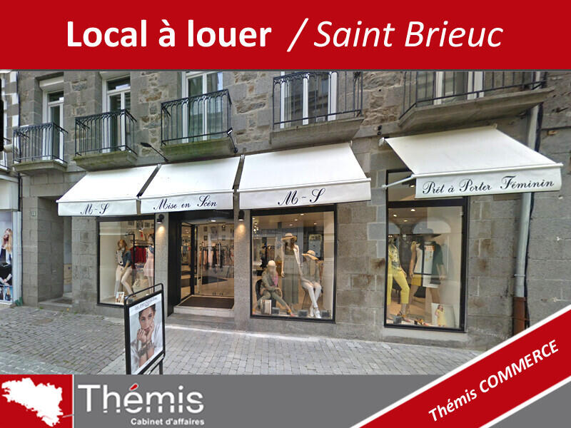 Local 150m² rue piétonne centre ville St Brieuc
