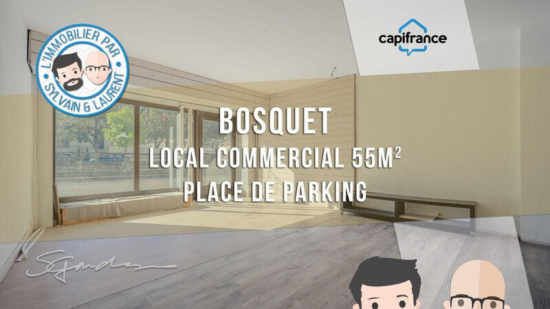 A vendre local commercial 55m² cours Bosquet à Pau