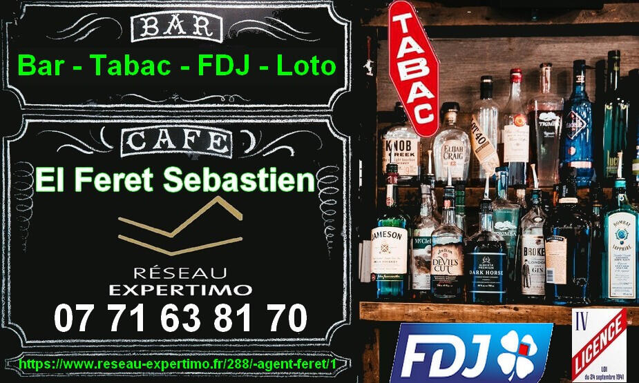 A vendre Bar Tabac FDJ dans agglo à 25 Kms de Laon