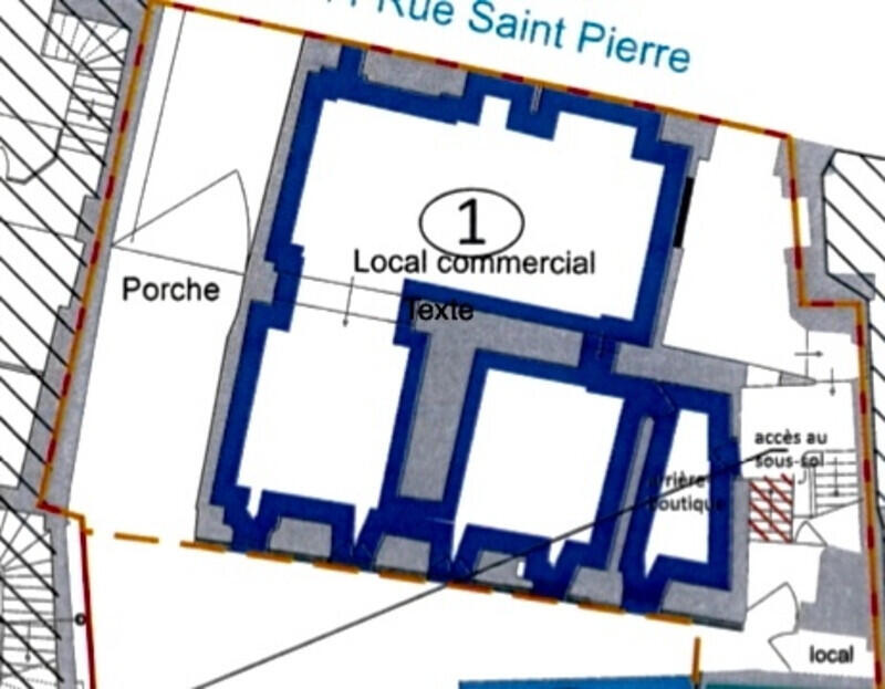 Vente local commercial 92m² empl N°01 à Lourdes
