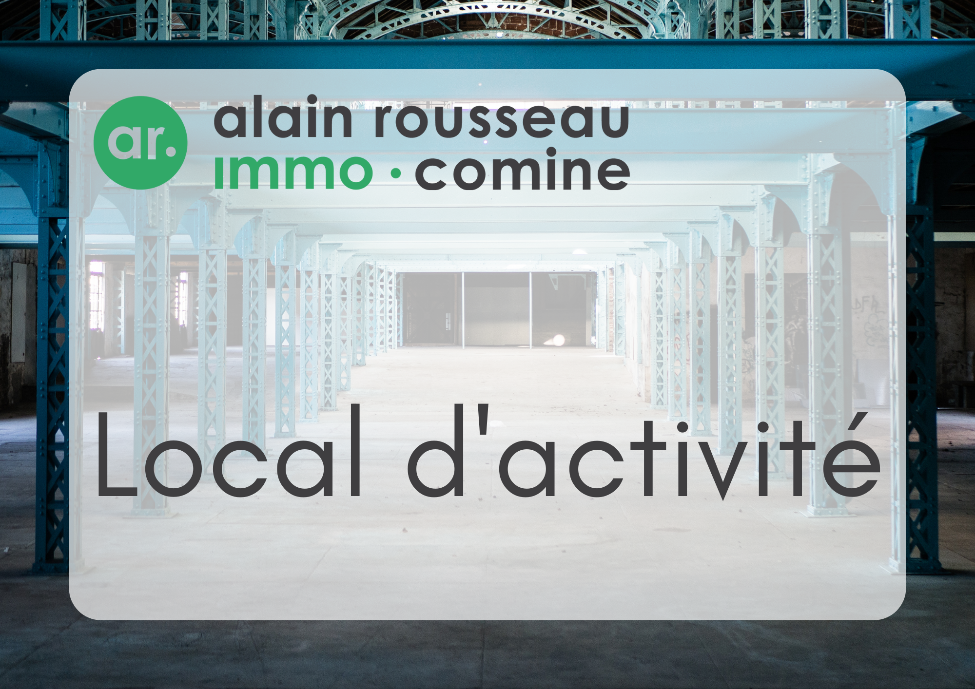 Vente local activité 1000m² stationnements Angers