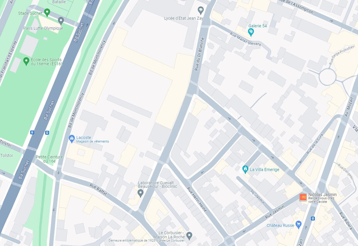 DAB local commercial 41m² Métro Jasmin 75016