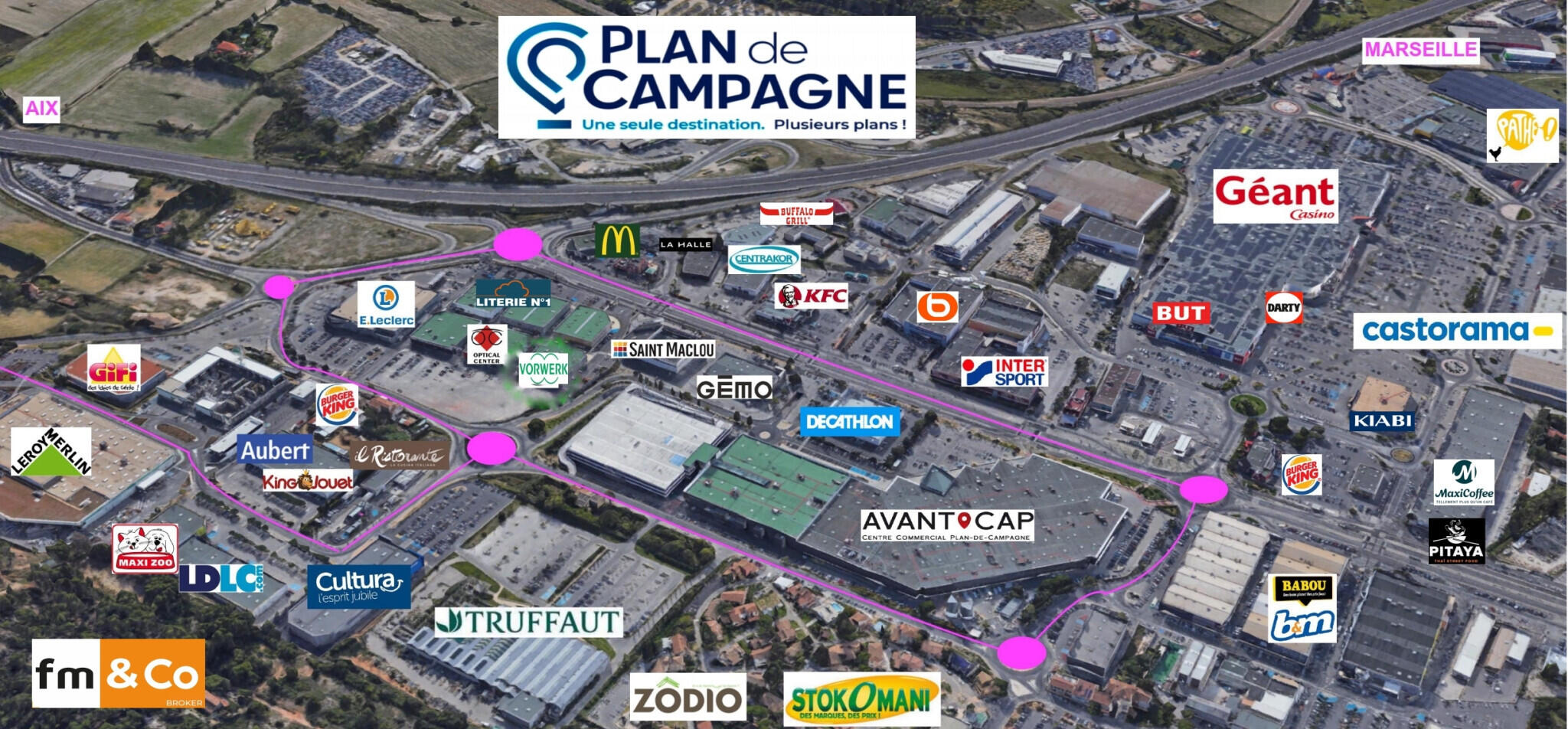A louer local 2150 m² à Cabriès Plan de Campagne