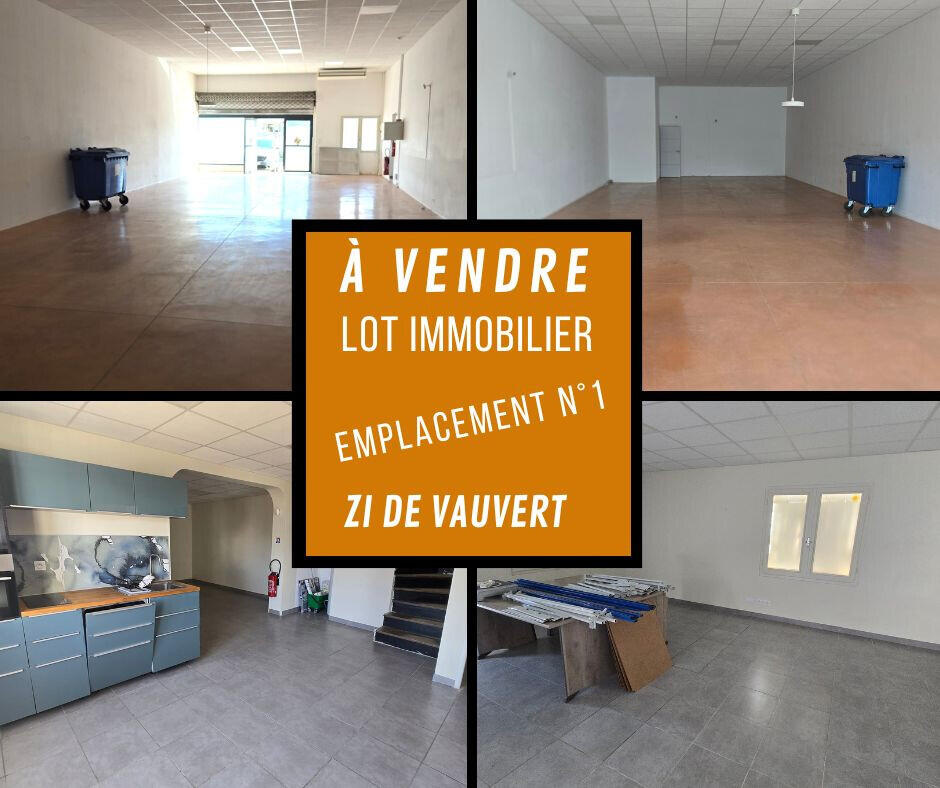 Immobilier local et bureaux 232m² ZI à Vauvert Immobilier local et bureaux 232m² ZI à Vauvert