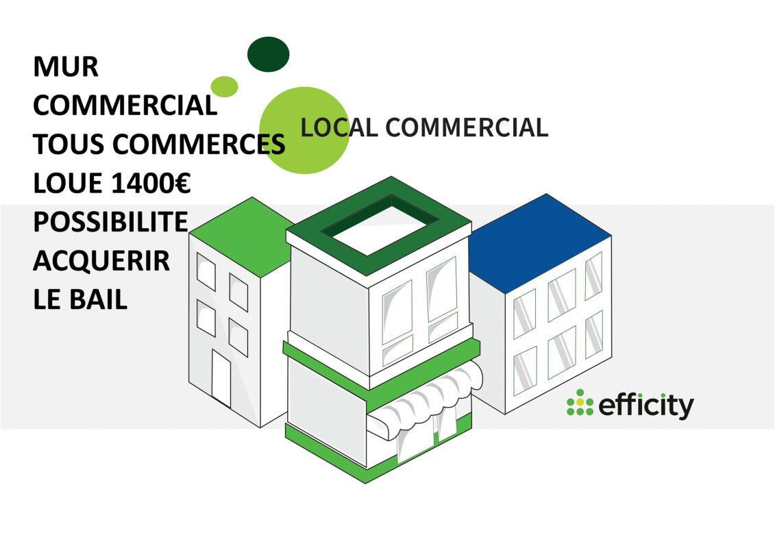 Vente local commercial 59m² empl N+1 à Montpellier