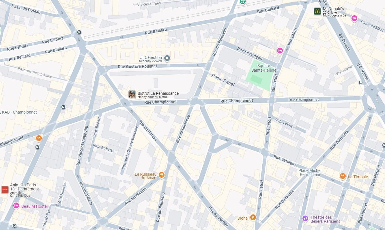 Vente local 54m² à Paris 18e Grandes Carrières