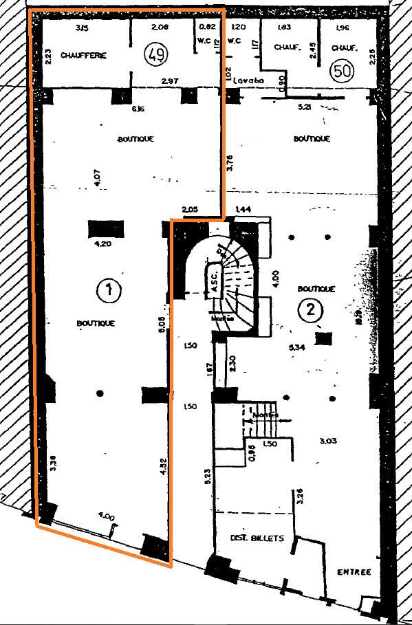 DAB local commercial 75m² à Paris 19e