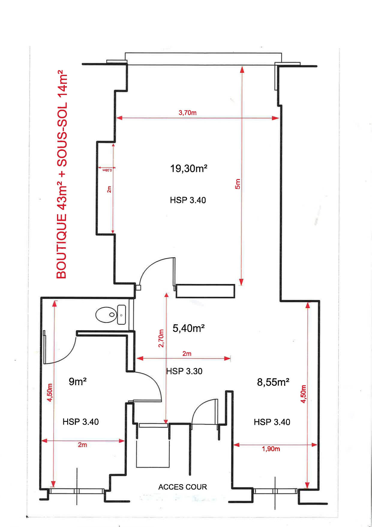 DAB boutique 57m² 75011 Paris Oberkampf