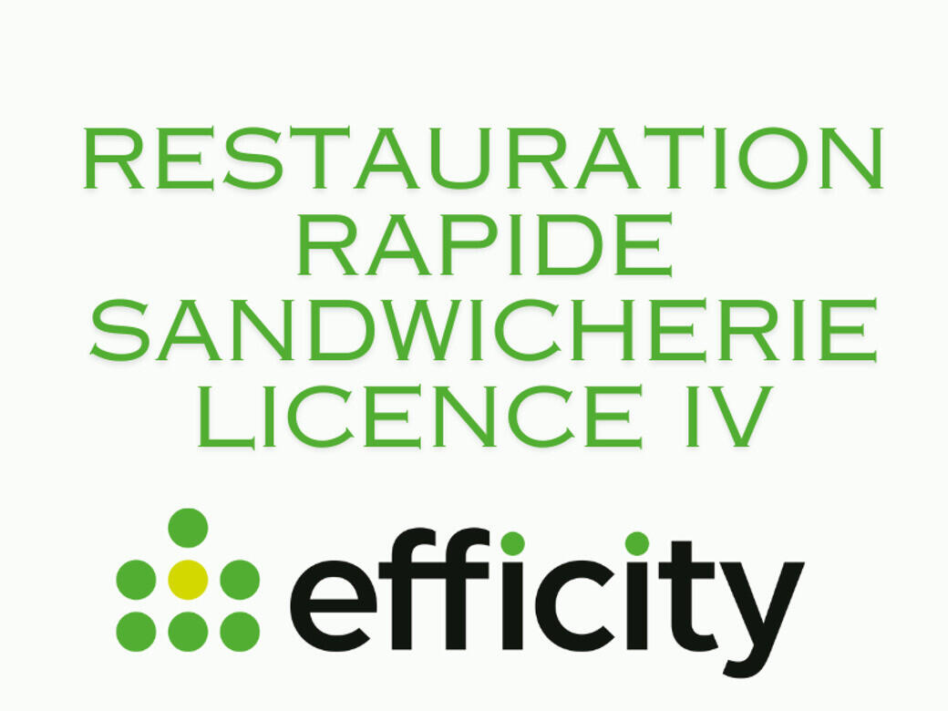Vente restauration rapide brasserie lic IV à Tours