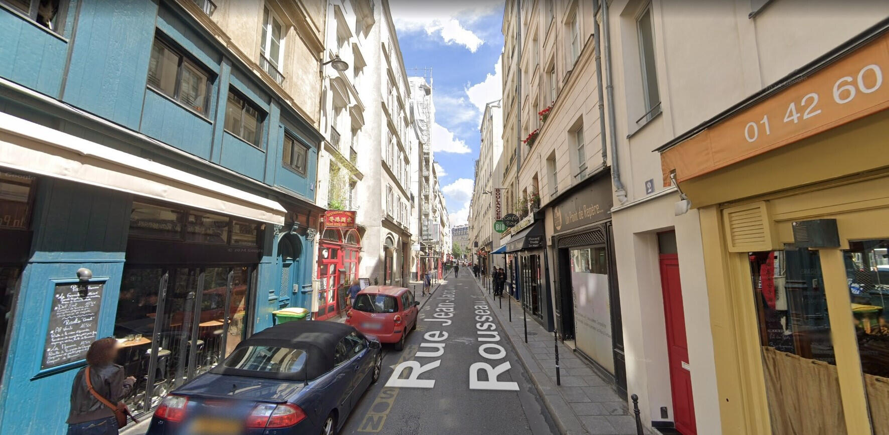 A louer boutique 20m² rue J-J Rousseau 75001 Paris